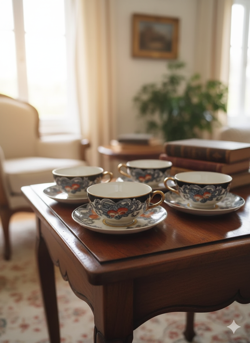 Conjunto de té chino de porcelana